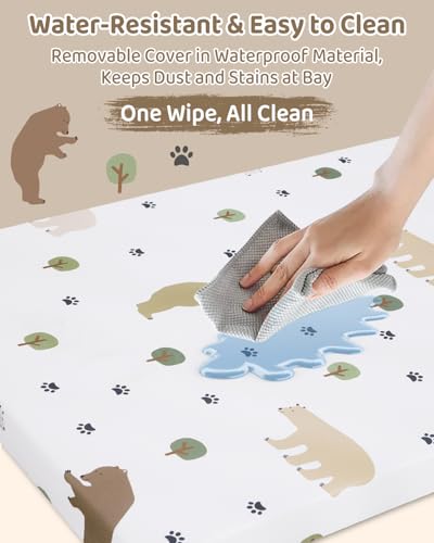 Pack and Play Mattress 38" x 26" - Waterproof & Washable Portable Playard Pad