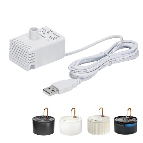 Cat Water Fountain Replacement Pump - Ultra-Quiet 0.7W Submersible Pump