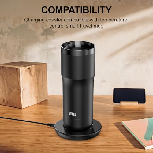 Underhub Black Charging Coaster for Embo Smart Mug 1 & 2 - Wireless Temp Control Dock