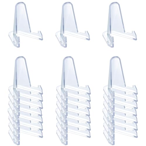 24-Pack Acrylic Display Stands for Trading Cards, Coins, and Collectibles