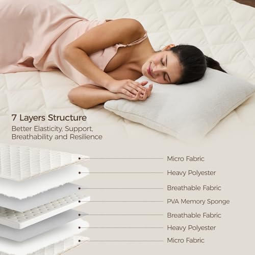 Folding Japanese Floor Mattress, Twin Memory Foam Futon Bed with Cover
