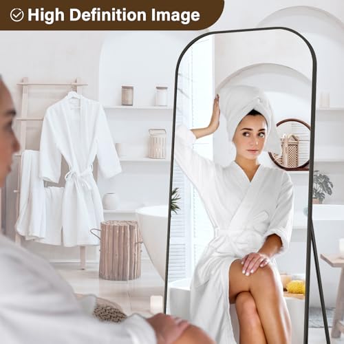 56x21 Inch Arched Full Length Mirror - Floor Standing or Wall Mounted