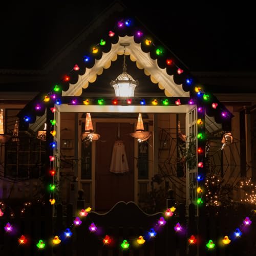 Deekin Colorful Rubber Duck String Lights - Battery Operated Duck Lights, 9.8ft, Multicolored, 1 Pack