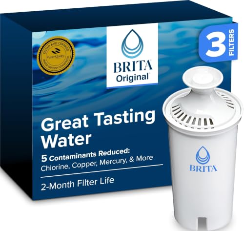 Brita Standard Replacement Water Filters 3-Pack for Pitchers & Dispensers
