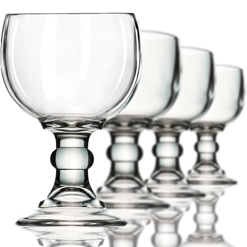 Amehla 21oz Beer & Margarita Glass Set - Heavy Crystal Goblet for Cocktails & Drinks