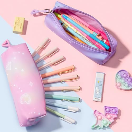 3-Piece Girls Galaxy School Backpack Set with Lunch Box & Pencil Case