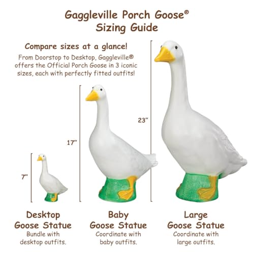 7-Inch Miniature Goose Statue for Desk and Home Decor
