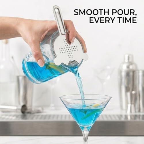 Barfroee Hawthorne Cocktail Strainer - Food-Grade Stainless Steel Bar Tool