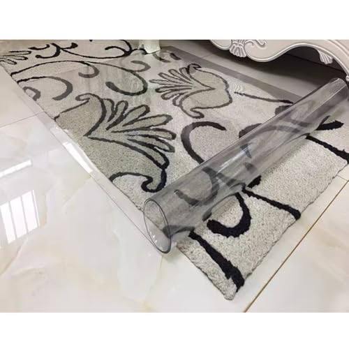 Heavy-Duty Clear PVC Floor Protector Mat for Hardwood and Carpet