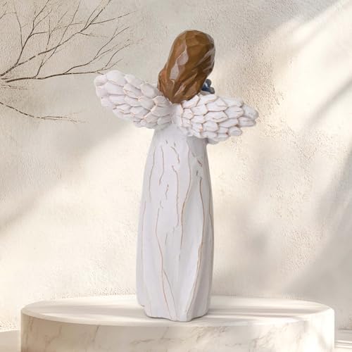 Forget Me Not Guardian Angel Figurine, Sympathy Gift for Loss of Loved One