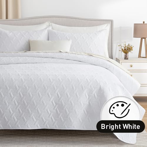 Lavsiry King Size Quilt Bedding Set - 3 Piece Soft Lightweight Coverlet