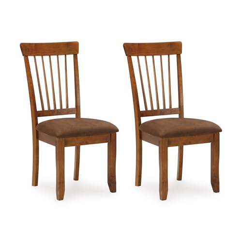 Rustic Brown Signature Design Ashley Berringer 2-Piece Wood Dining Chairs Set
