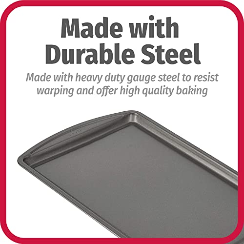 Nonstick Carbon Steel Baking Sheet 9x13 Inch - Scratch Resistant Cookie Pan