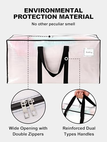 HOMESURE Heavy Duty Moving Bags 8 Pack - Water-Resistant Storage Totes