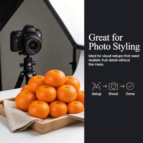 12PCS Artificial Oranges - Lifelike Faux Fruit for Home Decor