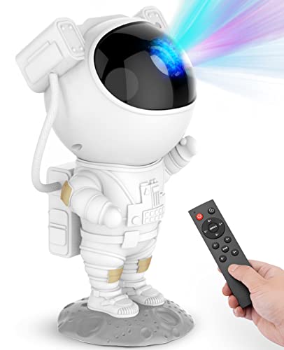 Astronaut Galaxy Star Projector - LED Nebula Night Light with Remote & Timer