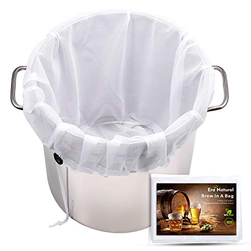 Reusable Brew Bags 3-Pack 26"x22" Fine Mesh Strainer for Beer and Wine