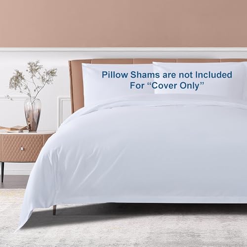 Luxury Long-Staple Cotton Duvet Cover - Twin XL, White