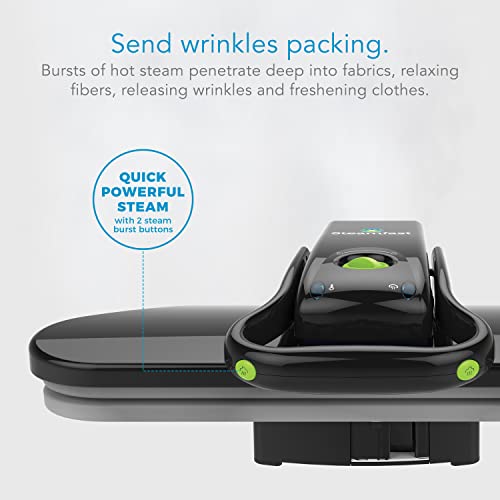Mid-Size Fabric Steam Press with Non-Stick Surface and 5 Heat Settings