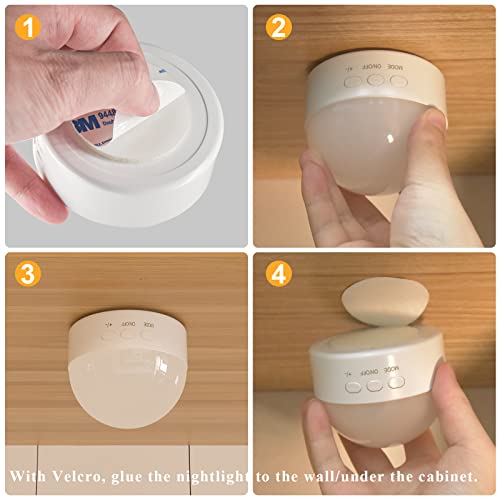 Portable Rechargeable Night Light - Dimmable 8-Color LED Lamp for Nursery