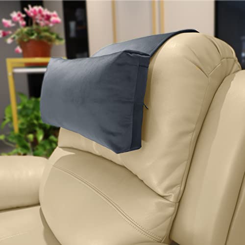 Adjustable Headrest Pillow for Recliners - Non-Slip Velvet Cushion for Neck Support