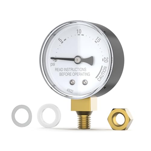 Pressure Canner Steam Gauge Replacement 0-20 PSI for Pressure Cookers