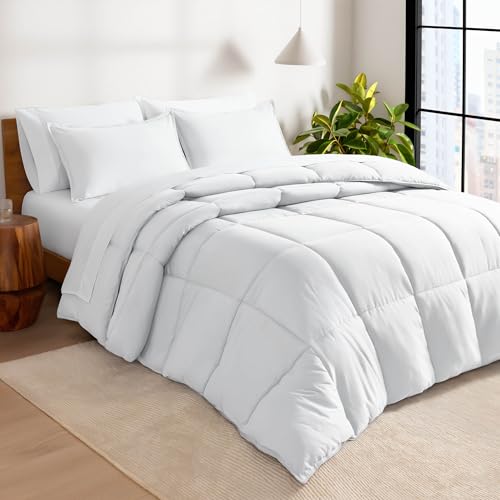 7-Piece Bed-in-A-Bag Comforter Set - Full Size - Ultra-Soft White