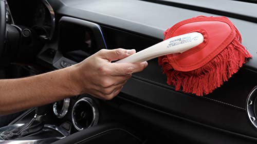 Mini Car Dashboard Duster - Wax-Treated Cotton Interior Cleaning Brush