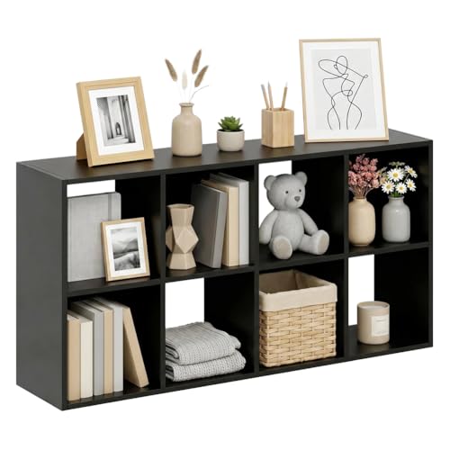 8-Cube Storage Organizer, Reversible Modern Bookcase and Display Shelf