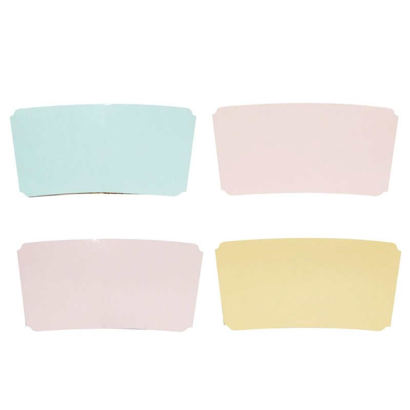 Sparkle and Bash Disposable Coffee Cups with Lids - 16 Oz, 48 Pack, Compostable Pastel Colors - Insulated Hot Paper Cups with Lids & Disposable Coffee Sleeves