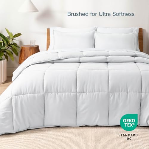7-Piece Bed-in-A-Bag Comforter Set - Full Size - Ultra-Soft White