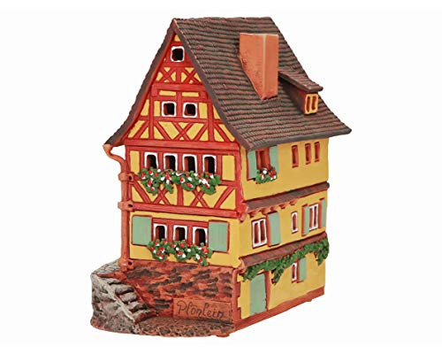 Ceramic Tealight Candle Holder Handcrafted Home Decor Collectible Miniature Lamp