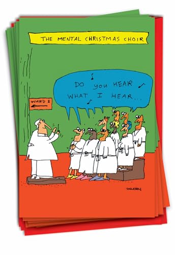 NobleWorks Insane Choir Christmas Cards Box of 12