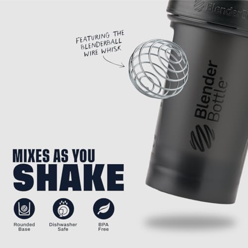 Classic Plastic Shaker Bottle 28 oz 2-Pack with Wire Whisk