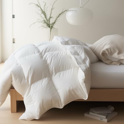 Maple&Stone Queen Feather Down Comforter - All-Season Duvet Insert