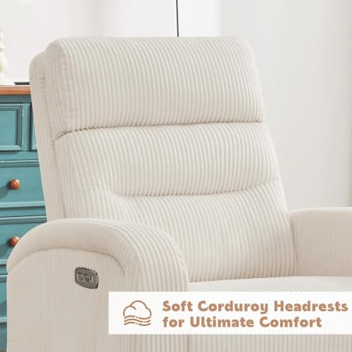 Power Swivel Rocker Recliner Nursery Glider with USB Charging Port