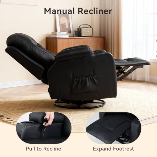 3-Piece Faux Leather Reclining Sofa Set with Cup Holders and Storage