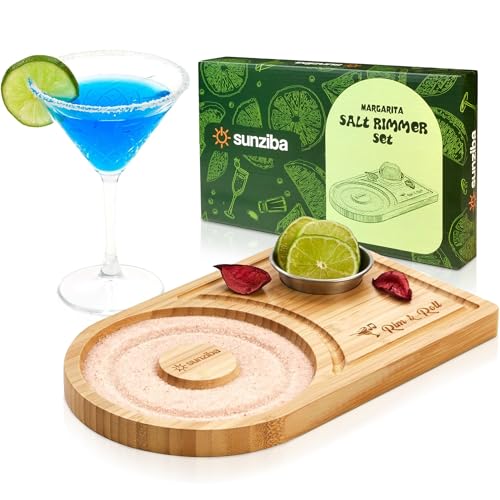Sunziba Margarita Salt Rimmer Set for Cocktails & Home Bar