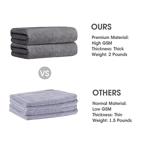 JML Microfiber Bath Towels 2-Pack (30" x 60") - Oversized Quick Dry
