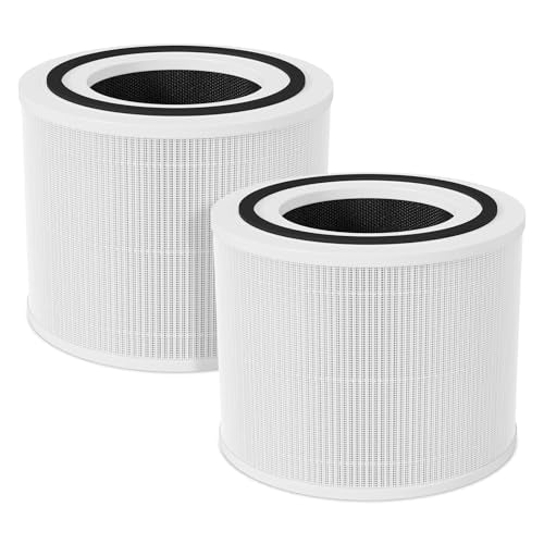 2-Pack Replacement Air Purifier Filter H13 True HEPA & Activated Carbon