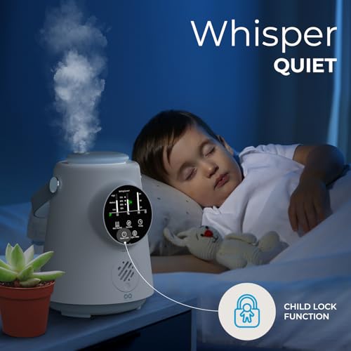 Cool Mist Humidifier 2.5L Top Fill Air Moisturizer for Bedroom
