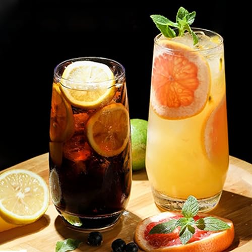 18oz Crystal Highball Glasses Set of 12 - Modern Durable Drinking Cups