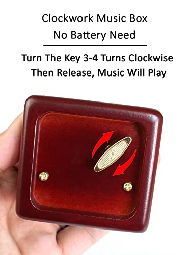 Vintage Wood Carved Music Box - Toreador Tune Hand-Cranked Musical Gift