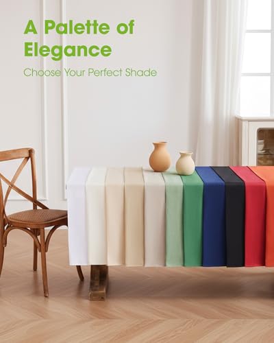 Sage Green Rectangle Tablecloth - 52 x 70 Inch Waterproof Table Cloth