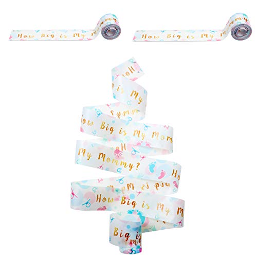 Baby Shower Measuring Tape Set - 2 Rolls for Tummy & Growth Tracking