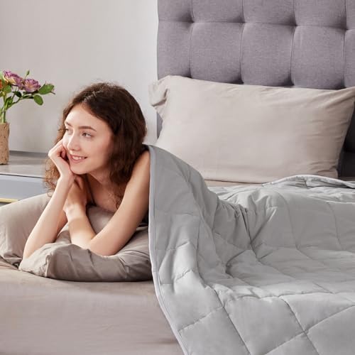 Cooling Weighted Blanket Queen Size 60x80 20lbs - Ultra Soft and Cozy