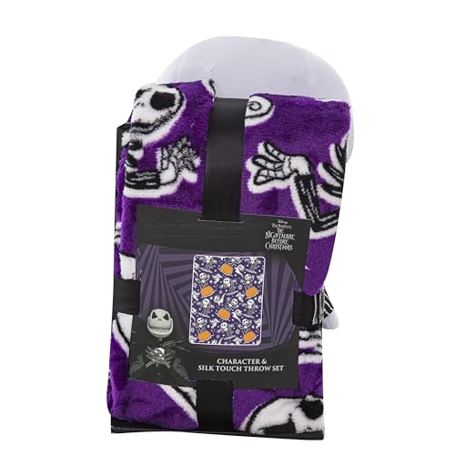 Northwest Nightmare Before Christmas Jack Smackdown Silk Touch Blanket 50x40 Inches - Official Fan Decor