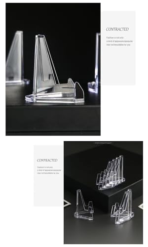 50-Pack Acrylic Card Display Stands for Sports Graded Trading Cards