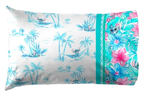 Queen Stitch Microfiber Sheet Set - White with Stitch Pattern, 4 Piece