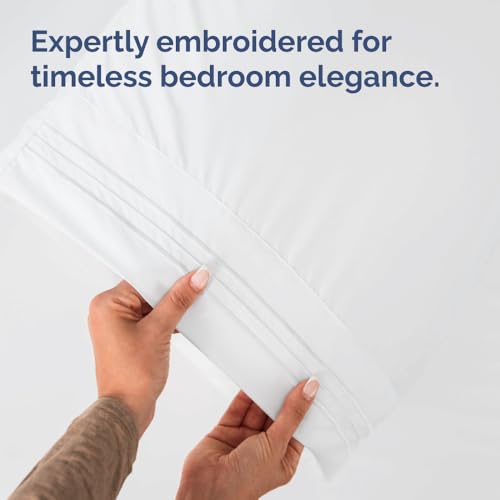 CGK Unlimited Queen Pillow Cases Set of 2 - Ultra Soft Microfiber Hotel Quality Pillowcase Covers White